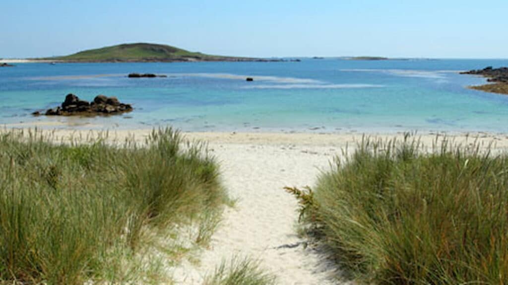 Scilly Islands Cornwall, Bryher beach