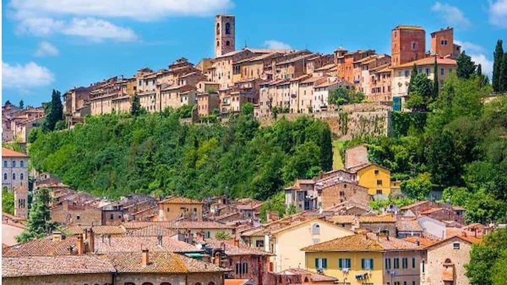 Famous sites in Italy. Colle di Val d'Elsa, Tuscany.