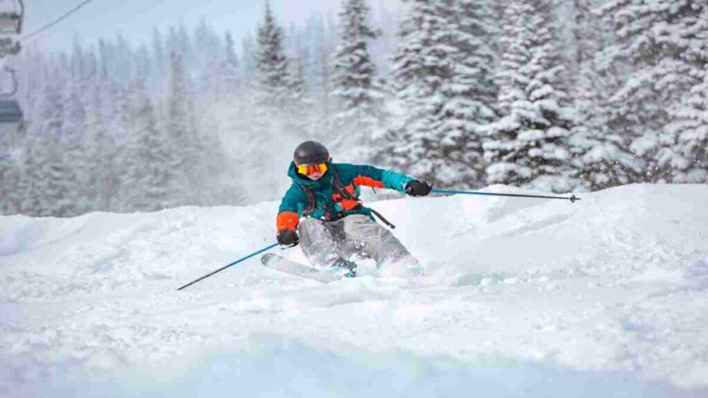 finnish lapland christmas, skier