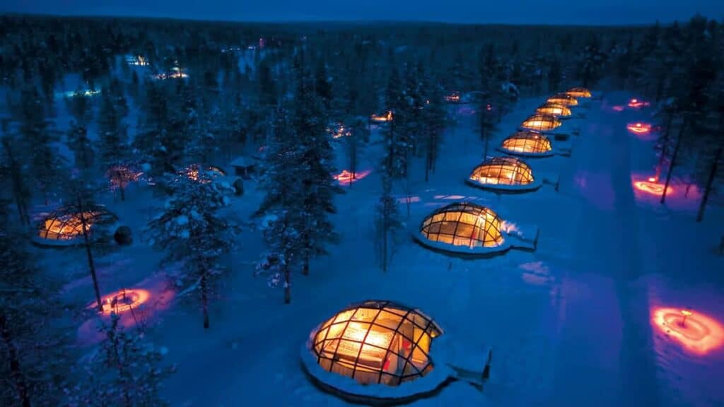 Finnish Lapland Christmas, igloos