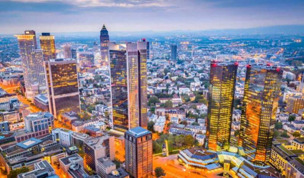 Munich or Frankfurt, cityscapes