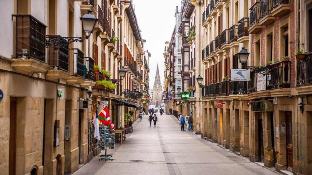 Attractions in San Sebastian Spain, old town