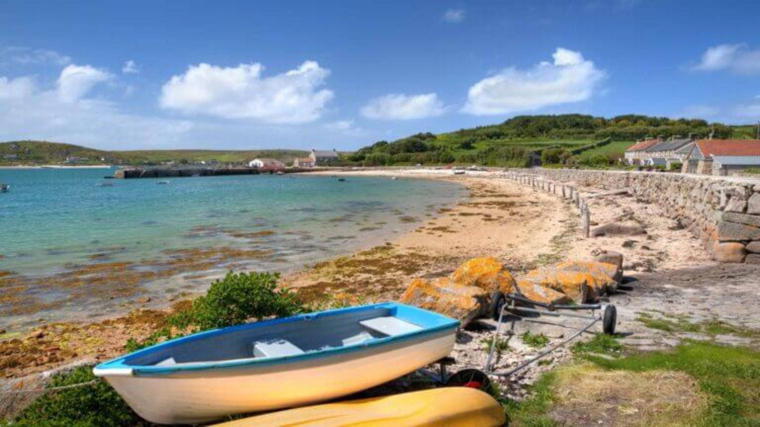 Scilly Islands Cornwall, main beach
