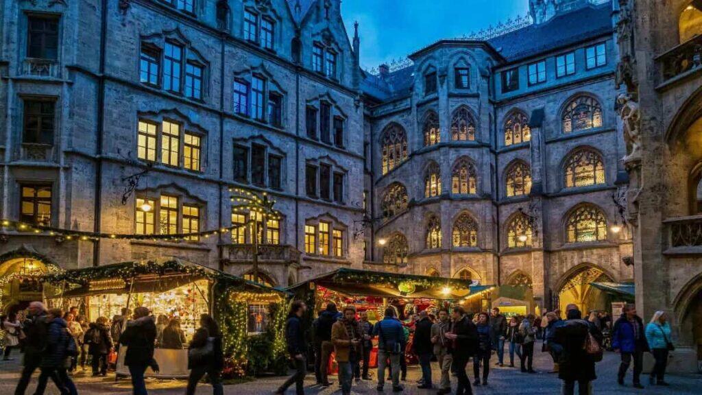 Munich or Frankfurt, Christmas market in Munich