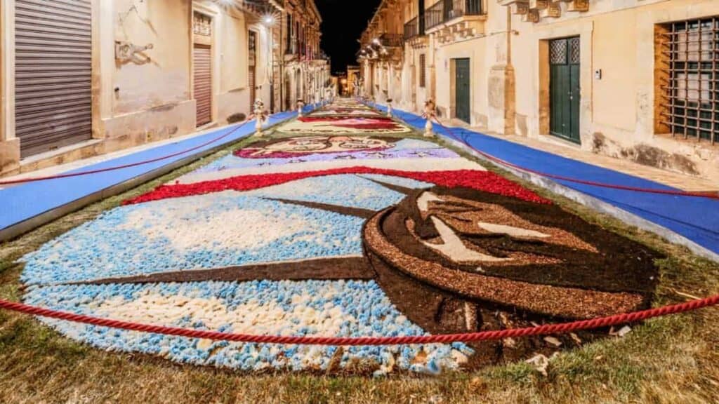 Towns and cities in Sicily, flower festival of Noto