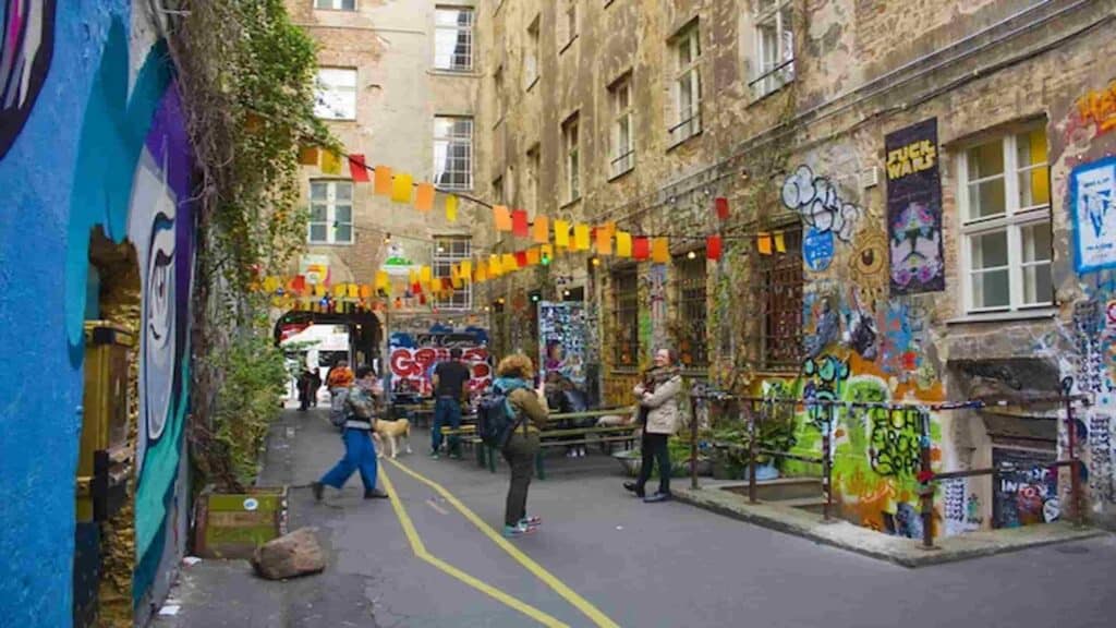 Tourist places in Berlin Germany, graffiti