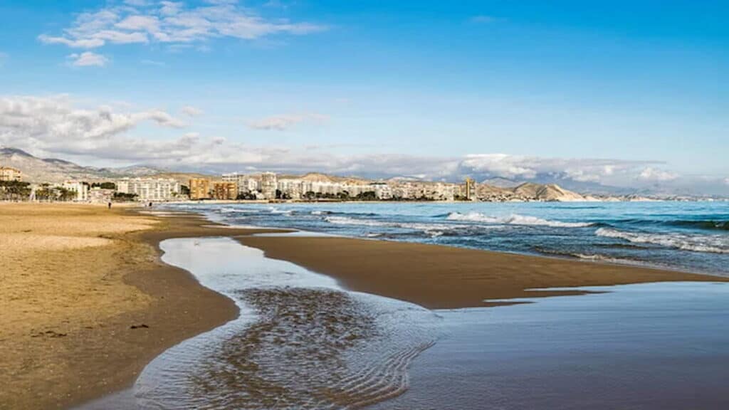 Spain in winter, San Juan beach in Alicante