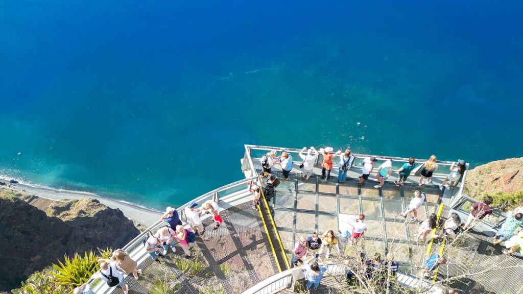 Madeira island attractions, Cabo Girao clifftop glass Skywalk