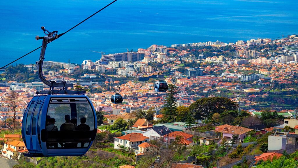 Madeira island attractions, Scenic aerial cable car