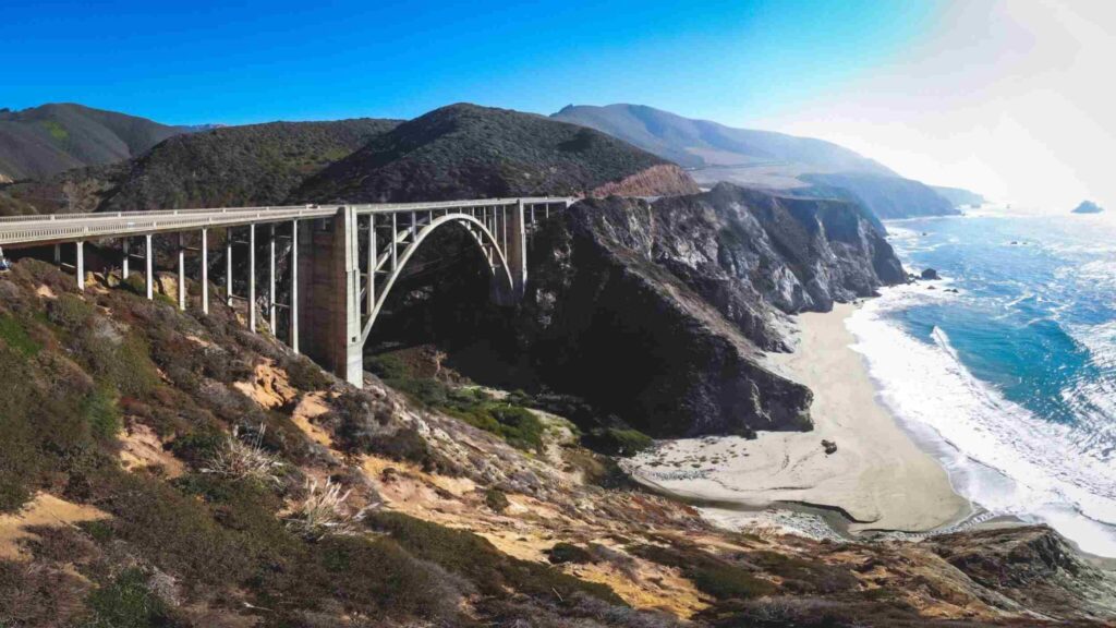 West coast California road trip, Bixby bridge view