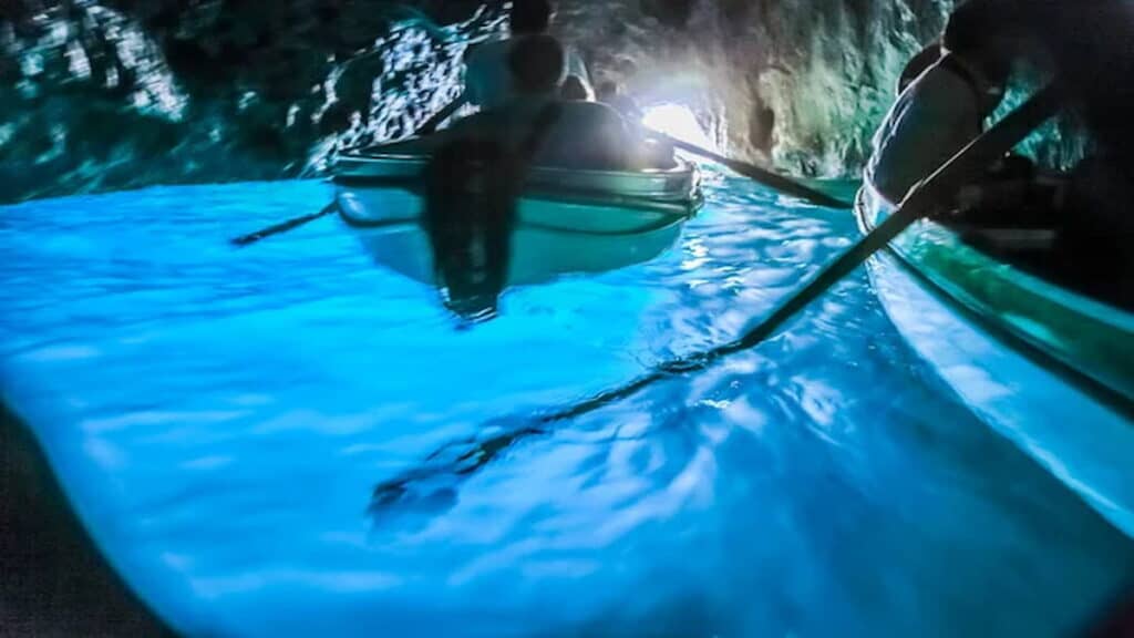Ideal time to visit Italy, Capri blue grotto beach