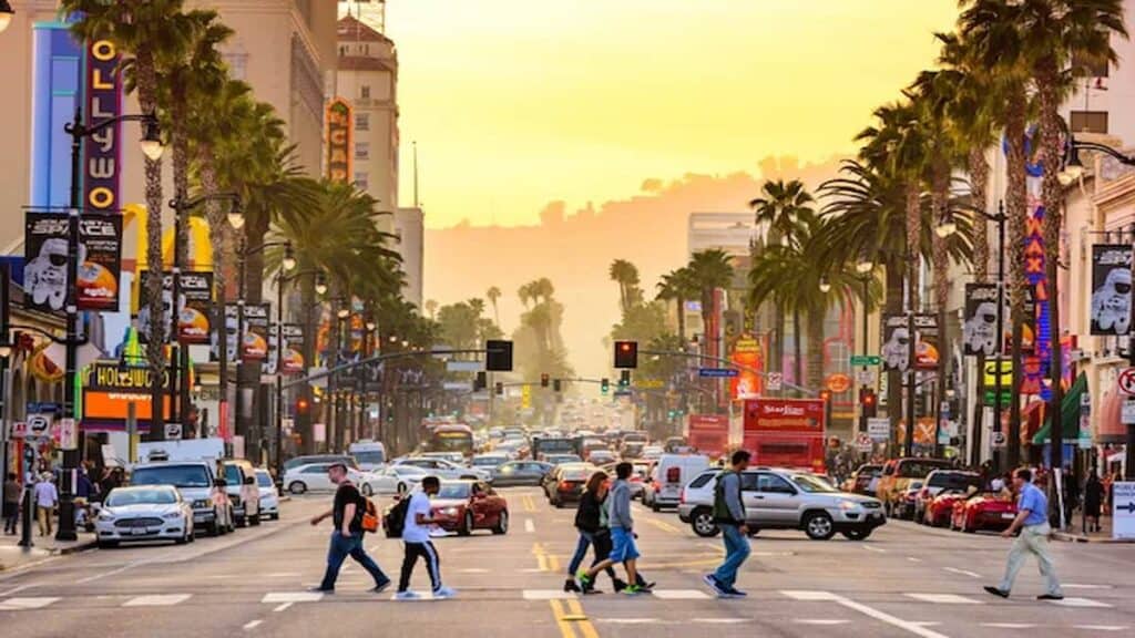 Los Angeles California itinerary, Hollywood boulevard