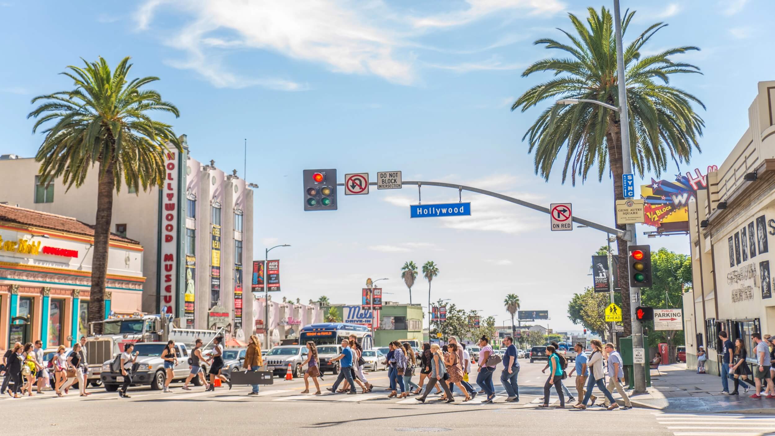 Los Angeles California itinerary, street view