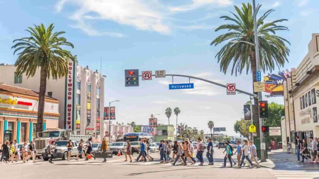 Los Angeles California itinerary, street view