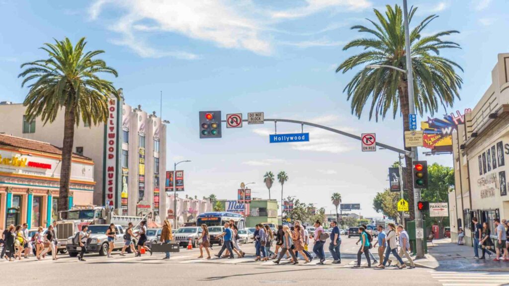 Los Angeles California itinerary, street view