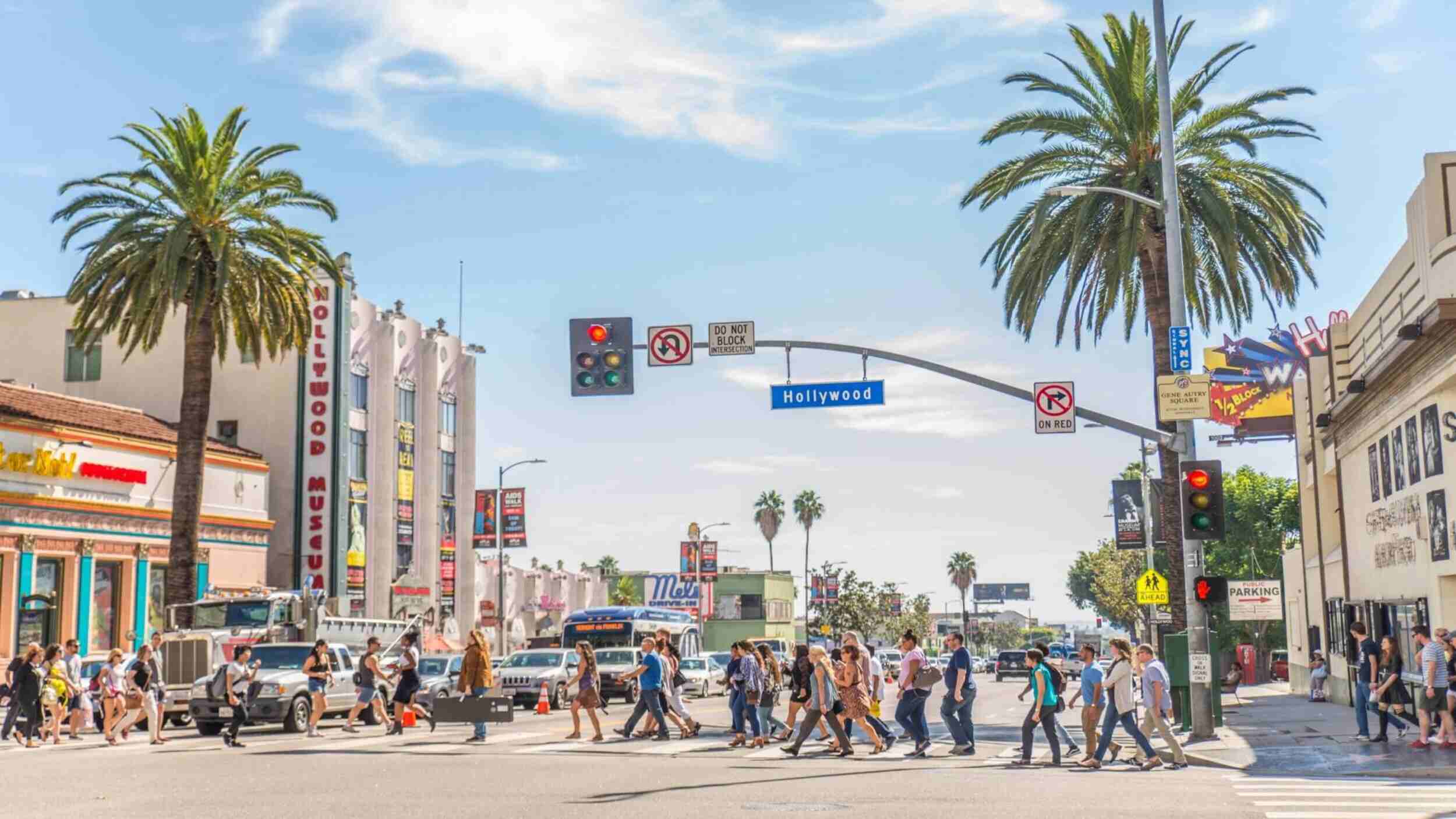 Los Angeles California itinerary, street view