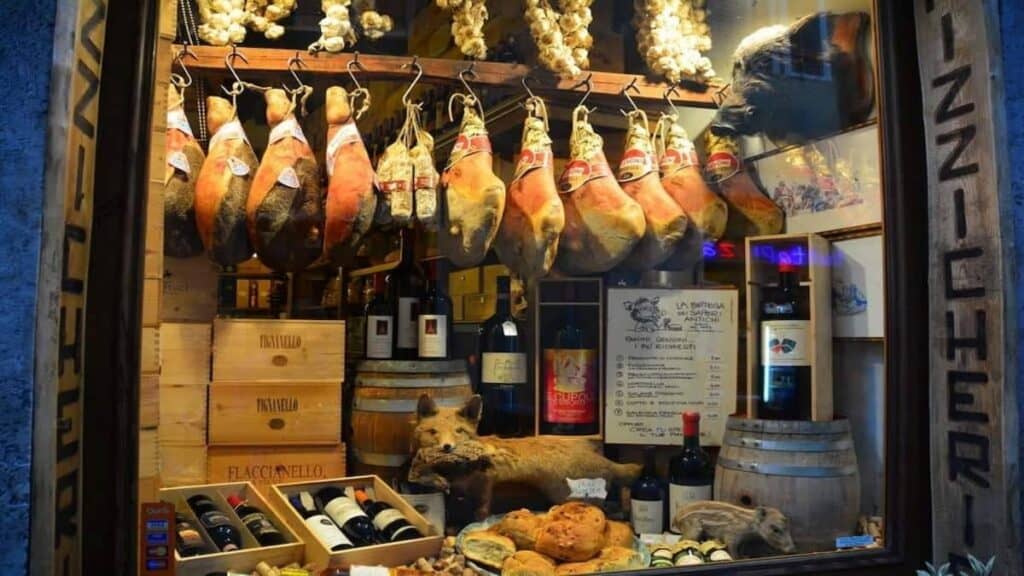 Italy food traditions, delicatessen