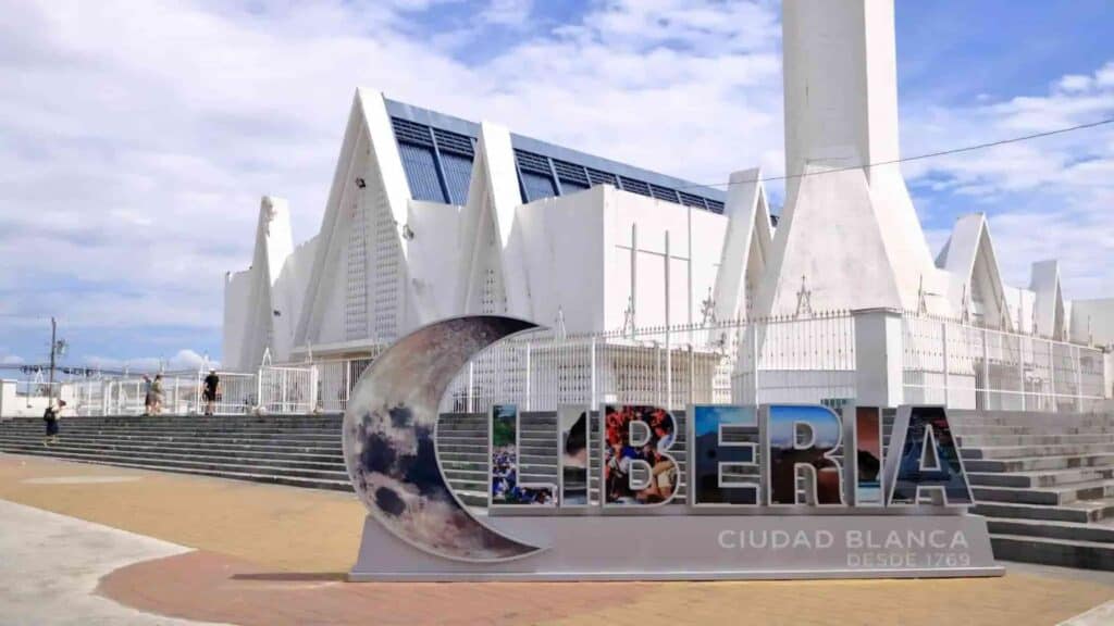 Attractions in Liberia Costa Rica, white church