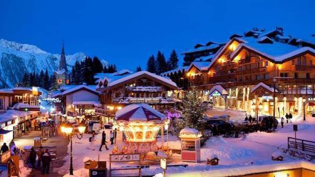 Snowy vacation spots, Courchevel