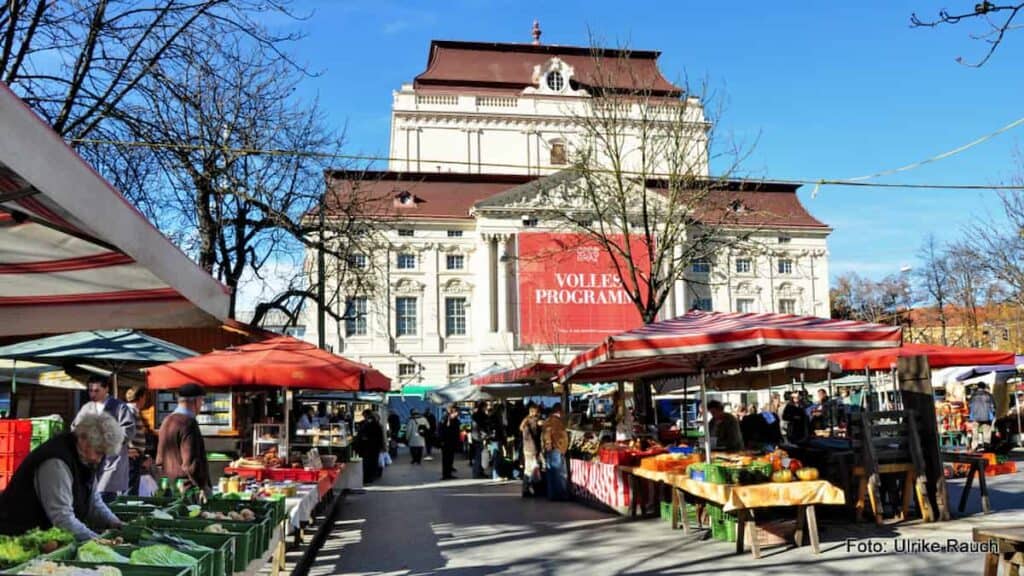 Attractions in Graz Austria, Kaiser Josef Platz