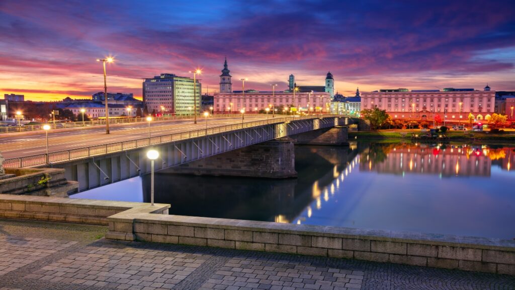 Linz Austria tourist attractions, river view