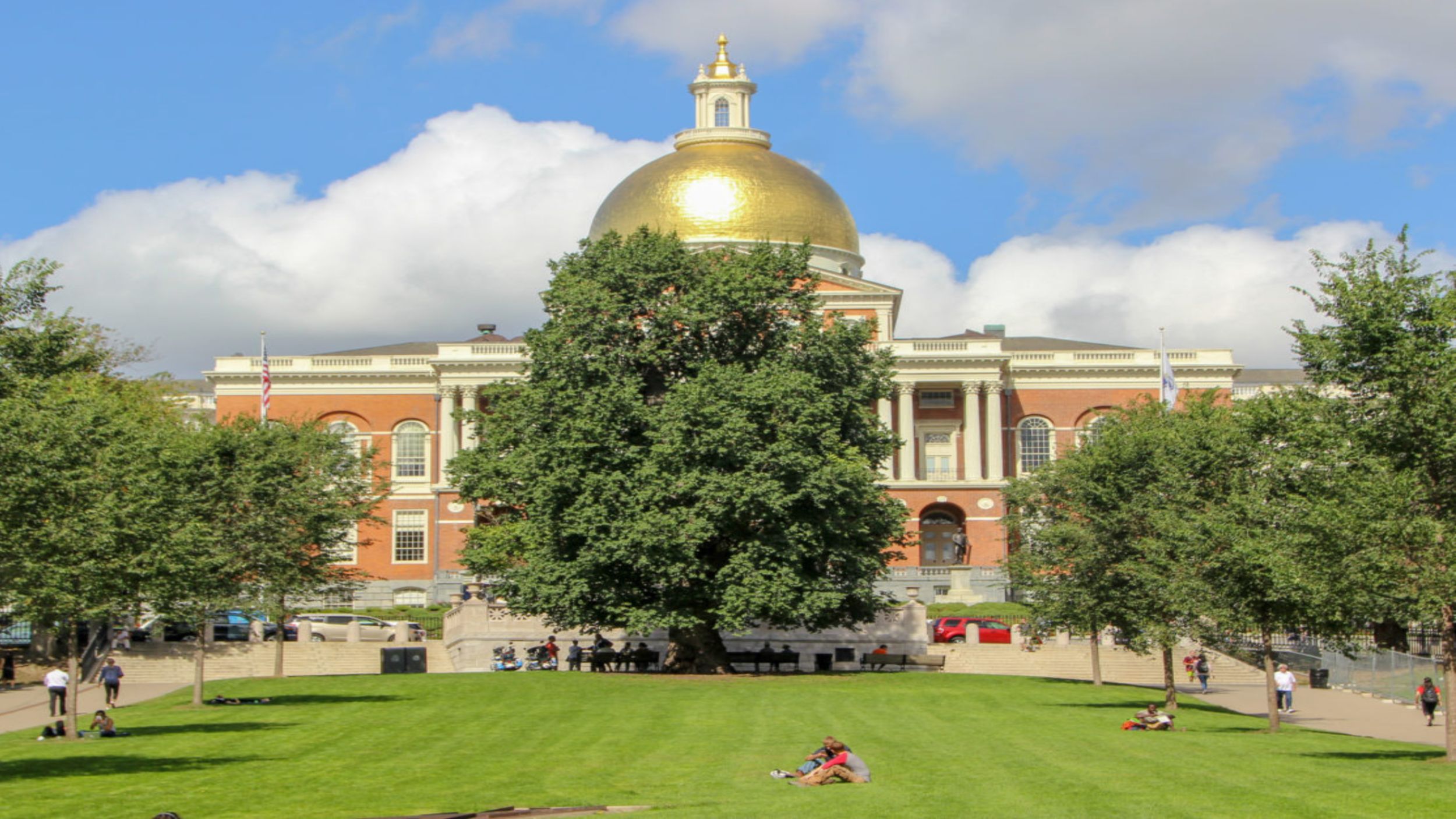 Walking tour Freedom Trail Boston, start of the freedom trail
