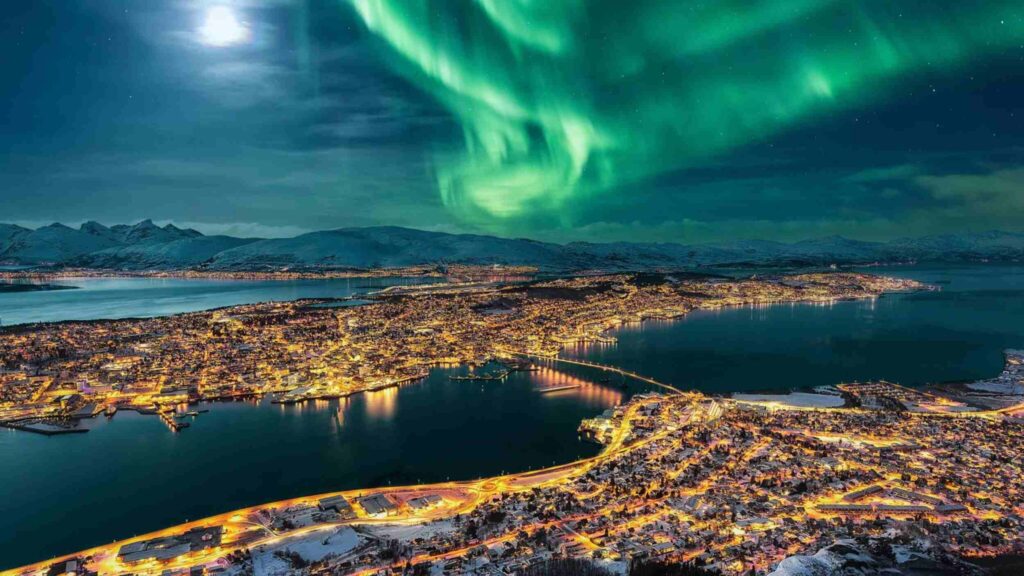 Norwegian aurora borealis, Tromso