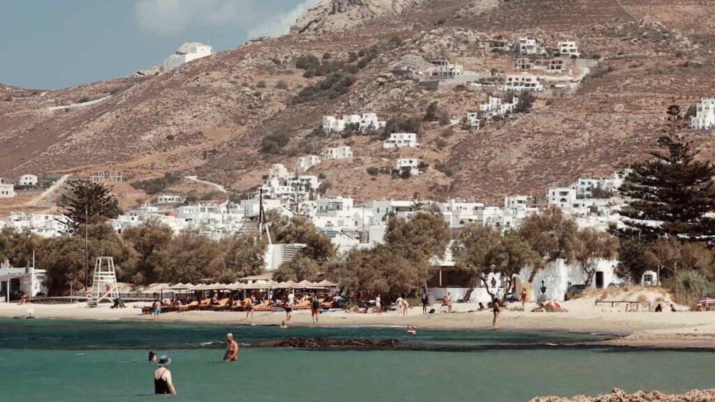 Beaches in Naxos Greece, village beach