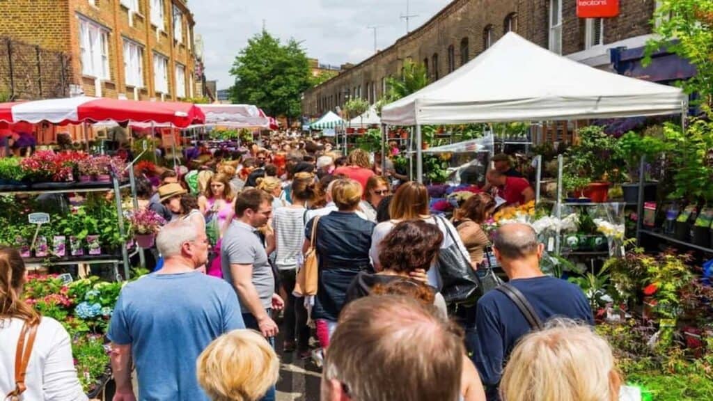 Columbia Road flower market