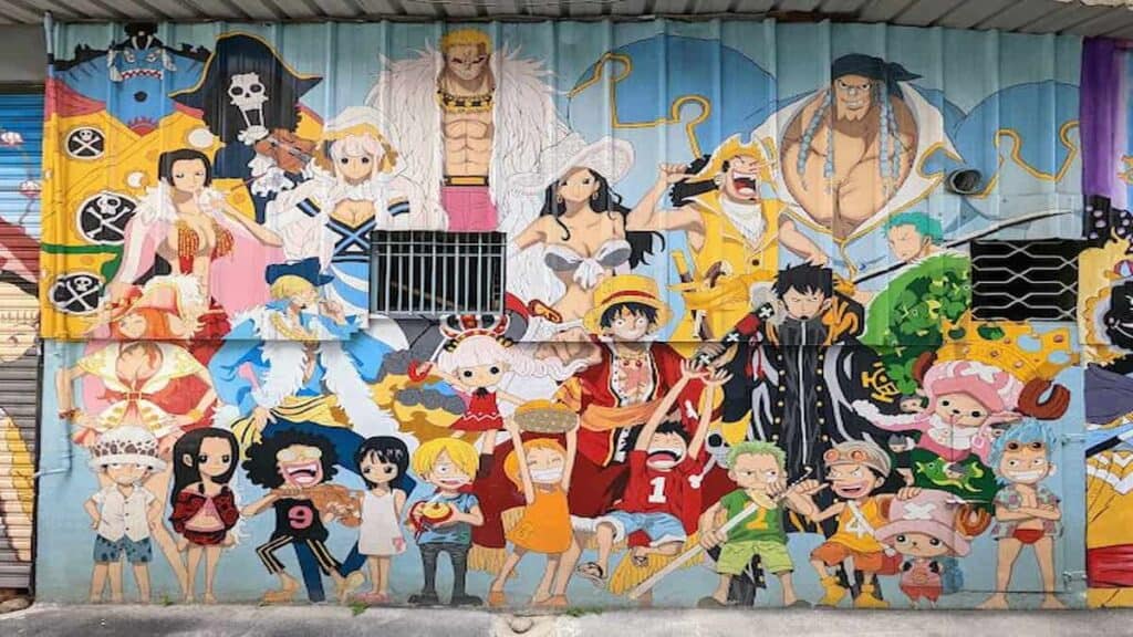 Taichung city Taiwan, Painted Animation Lane