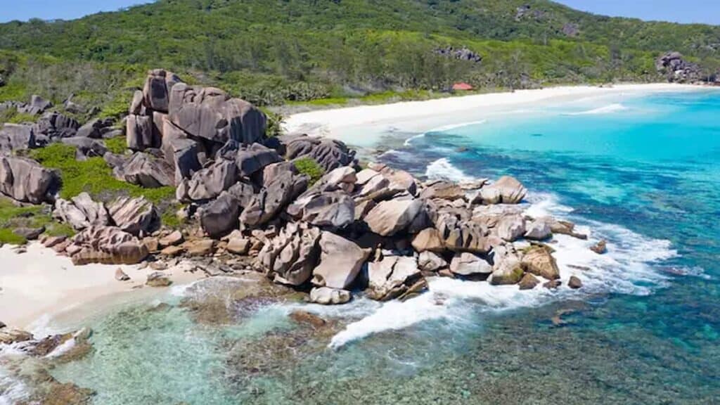 Praslin Island Seychelles, Anse Georgette Beach