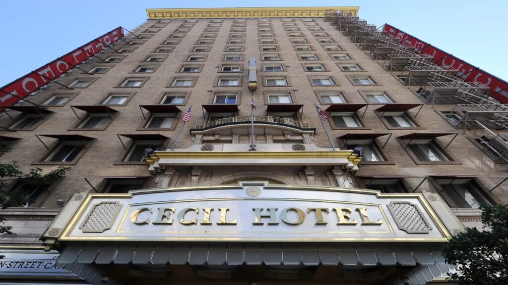 Cecil Hotel Downtown LA, street view