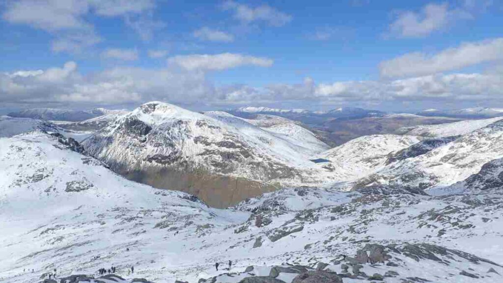 Tallest Peak in England, Scafell Pike snow