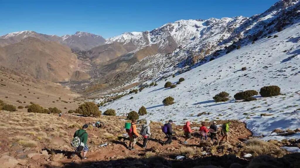 Highest Mountain in Morocco, hiking Jebel Toubkal