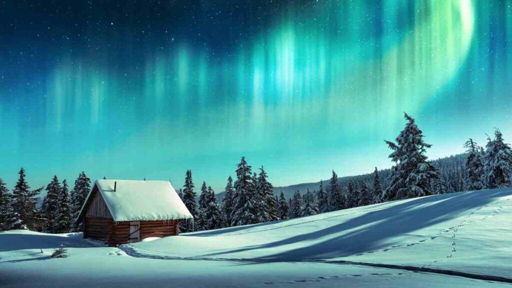 Finnish Lapland Christmas, Northern lights