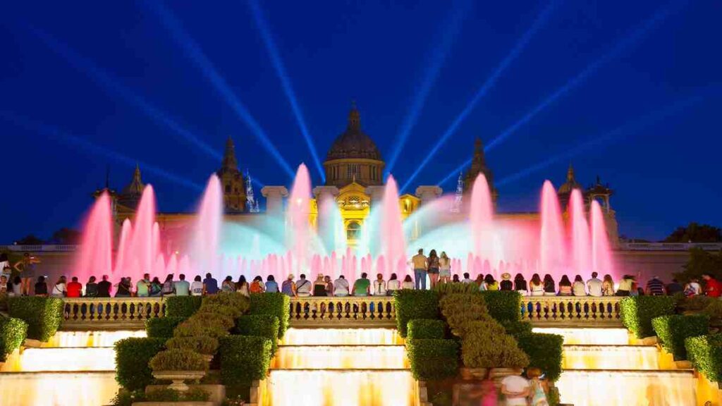 Light show fountain