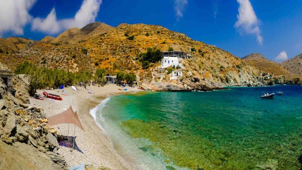 Prettiest Greek islands, Folegandros Agios Nikolaos Beach