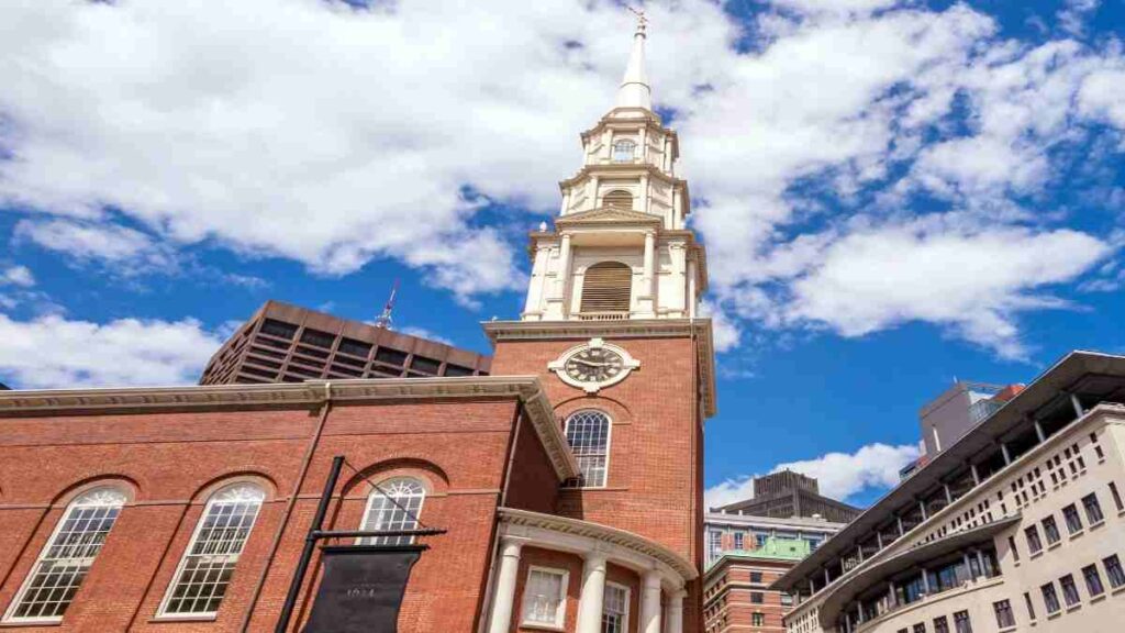 Freedom trail Boston stops, Park Street Church