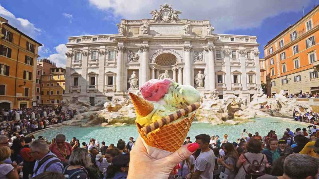 Tourist spots in Rome Italy, Gelato