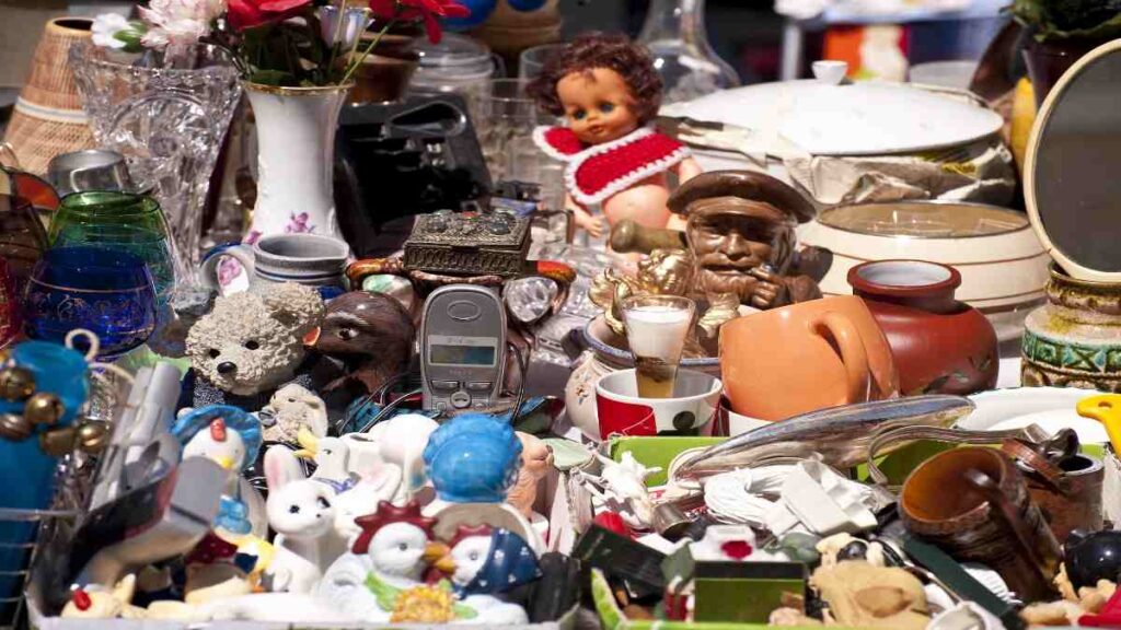 Visiting Prague in Czech Republic, flea market