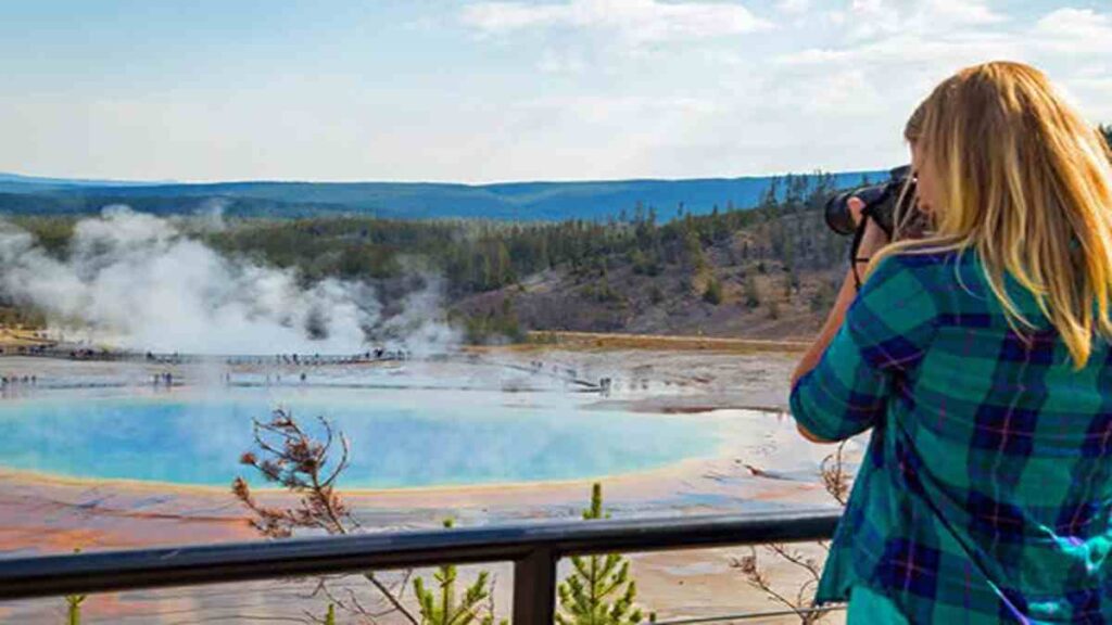 Grand Prismatic Spring Yellowstone, Photographing Prismatic Spring