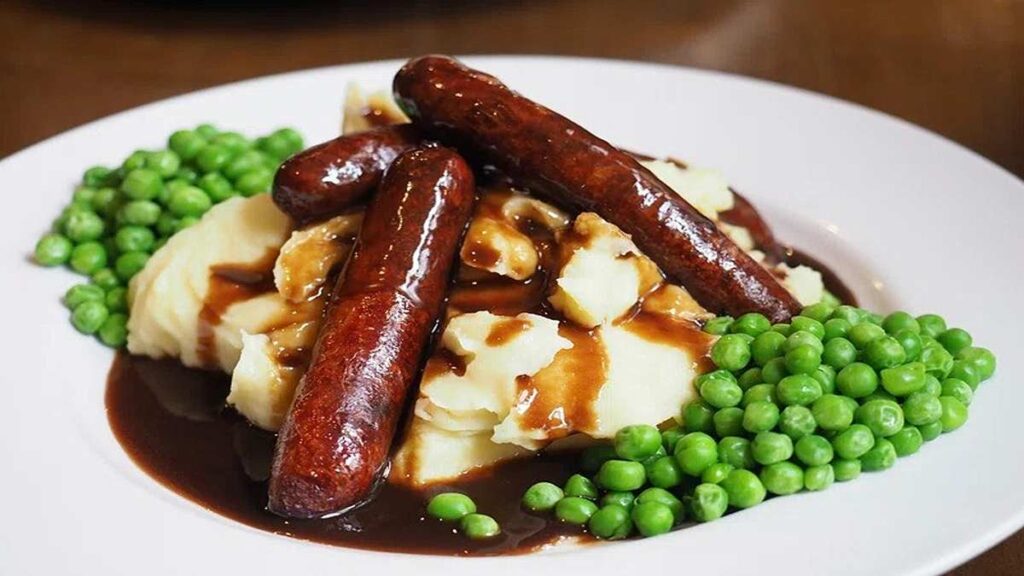 Popular British meals, Bangers and Mash