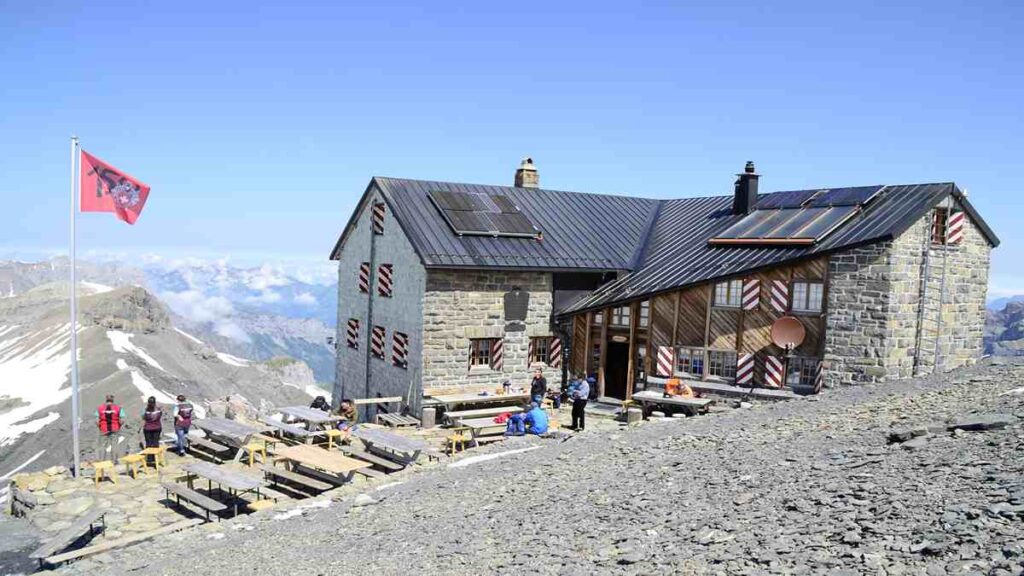 Oeschinen Lake Switzerland, Blüemlisalphütte