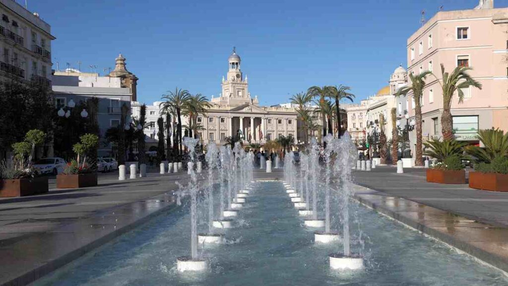 Spain during winter, Plaza de San Juan de Dios Cadiz