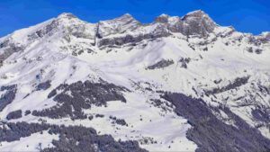 Mount Titlis in Switzerland, snow peaks