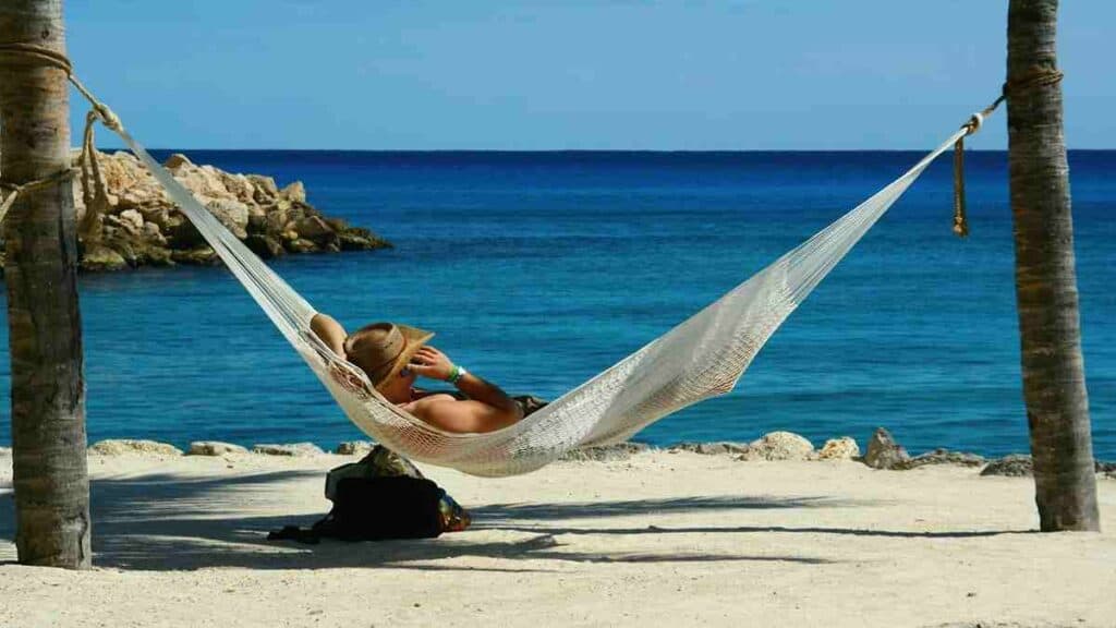 Cyprus tourism on a hammock