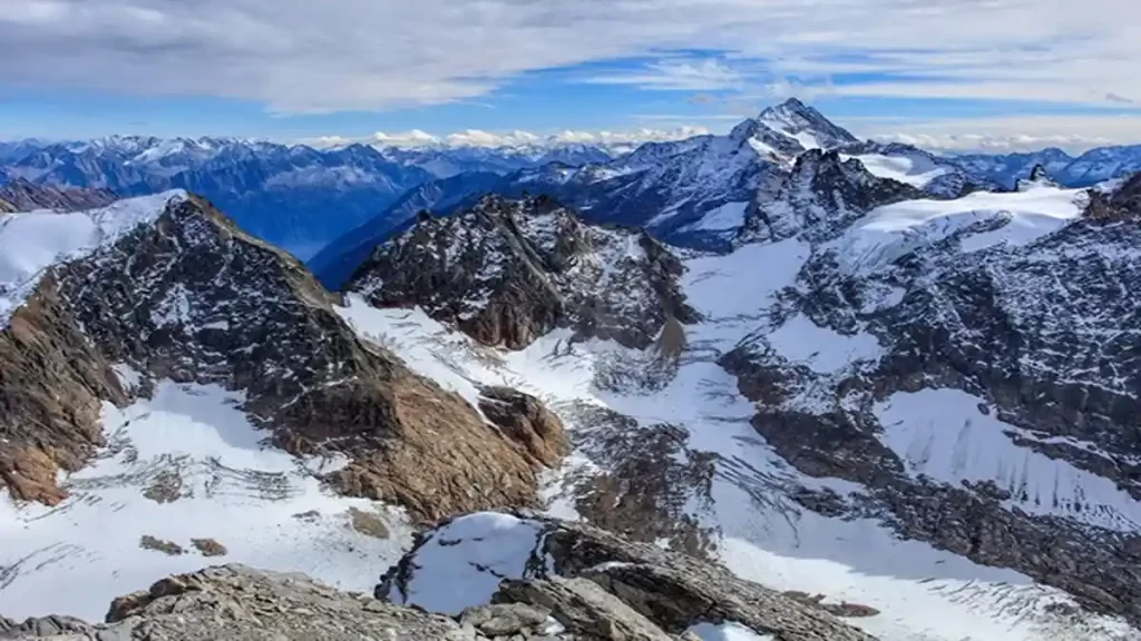 Mount Titlis in Switzerland, snow peak