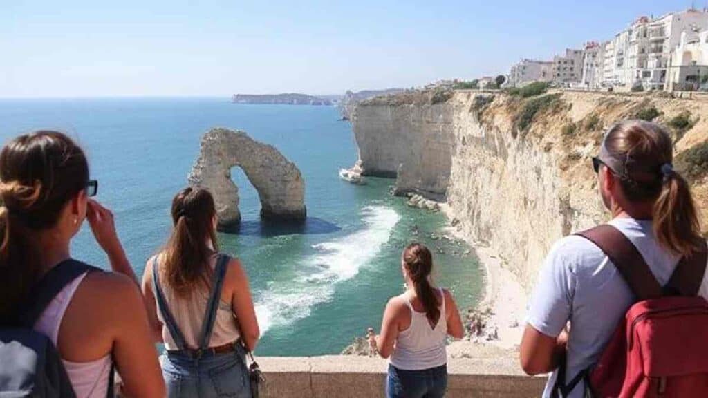 Where to stay in Algarve Portugal, People sightseeing in Lagos