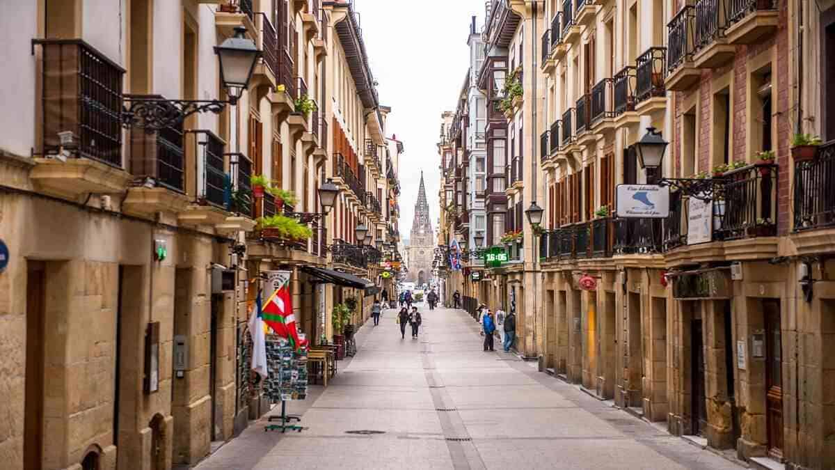 Attractions in San Sebastian Spain, old town