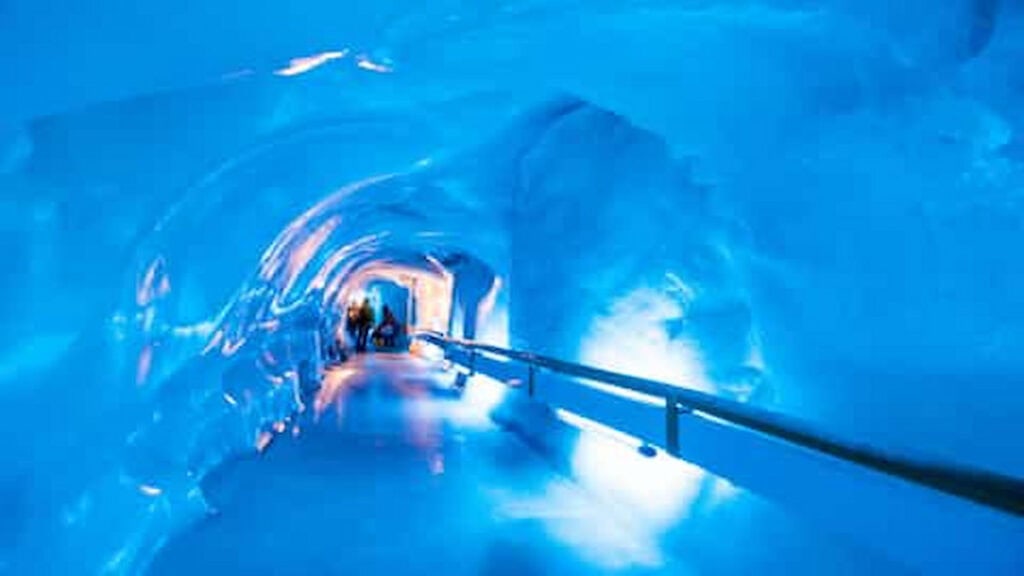 Mount Titlis in Switzerland, Titlis Glacier Cave